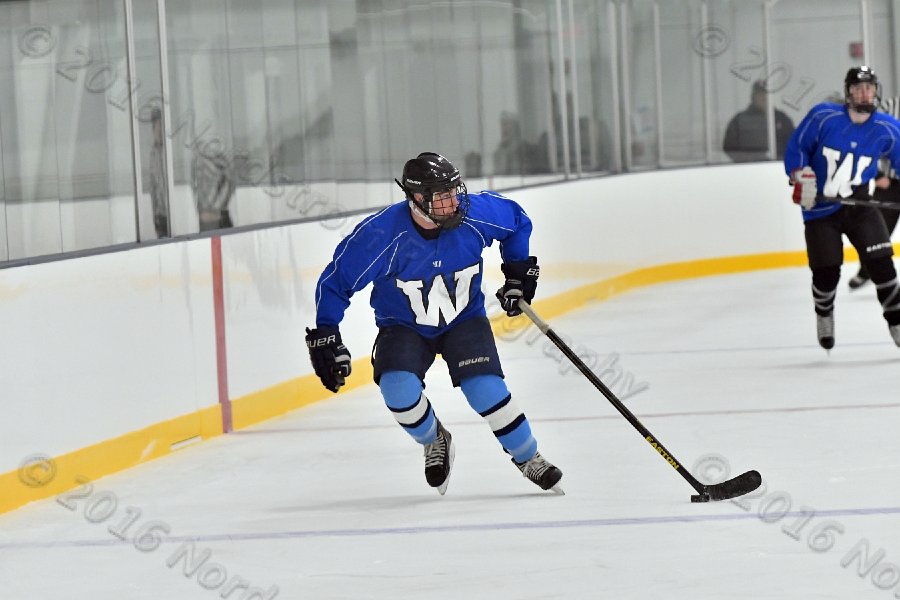 Wheaton College Men\'s Ice Hockey vs Middlesex Community College. - Photo By: KEITH NORDSTROM